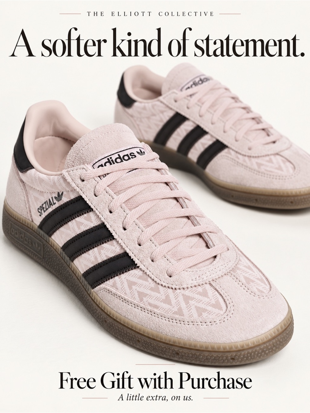 NIB adidas Handball Spezial Sandy Pink Coffee Gum Sneakers (Multiple Sizes)